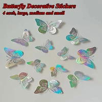 new laser butterfly stickers pretty hollow butterfly stickers three dimensional wall decoration home decoration stickers