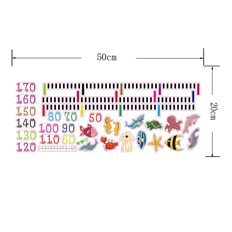 Детские стикеры на стену детский измеритель высоты настенные наклейки для дома