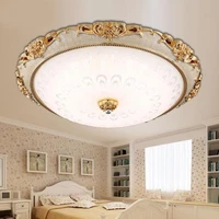 led modern acryl round glass lampshade ceiling lights lighting fixture european lamp living room bedroom kitchen surface mount