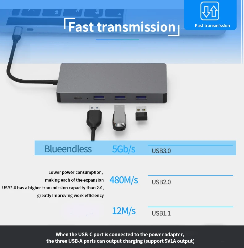 USB C HUB Type to 3.0 HDMI Adapter Dock for TF SD Reader Slot PD LAN VGA 3.5MM audio adapter MacBook Pro / Air 2020 Huawei | Мобильные