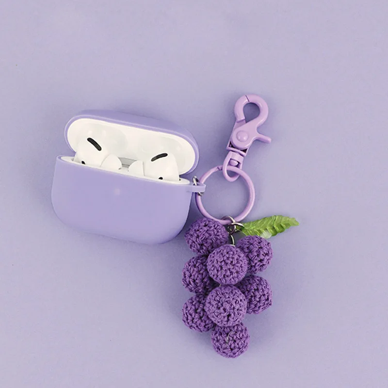Силиконовый чехол для наушников Apple Air pods Pro с изображением винограда |