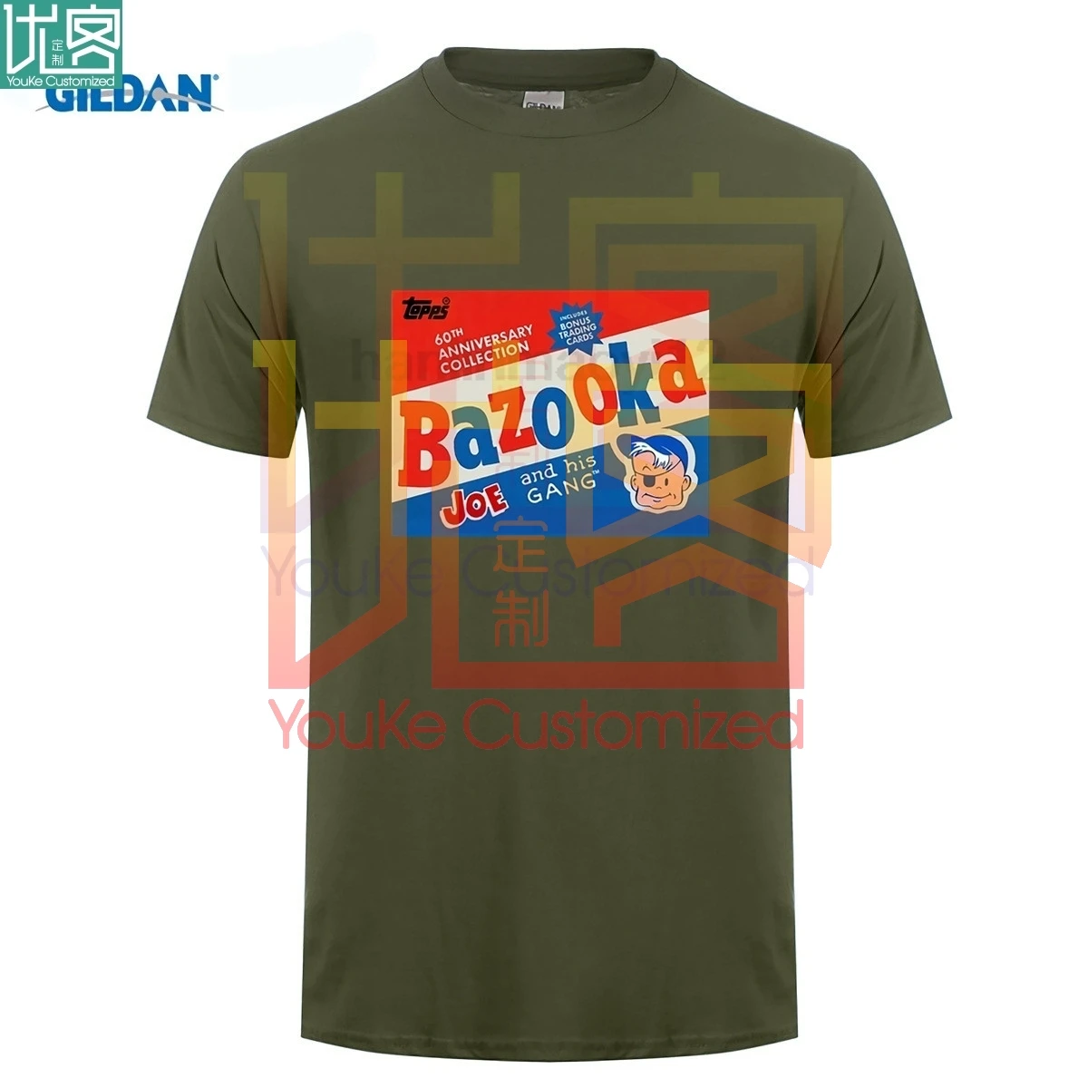 Повседневные рубашки для мужчин Топ Bazooka Bubble Gum Мужская хлопковая футболка с