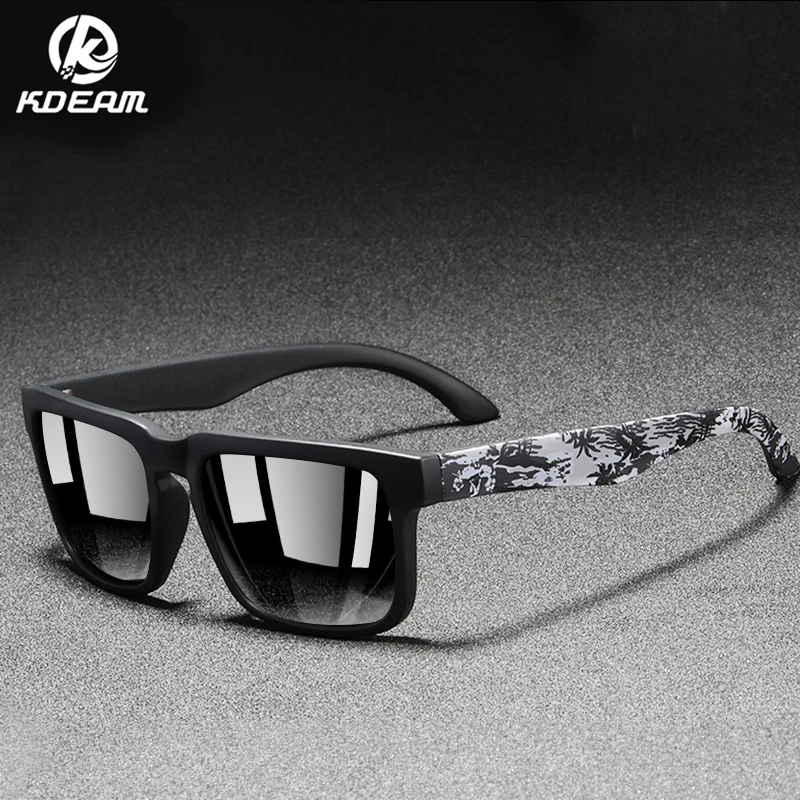 Фото KDEAM легкие поляризационные солнцезащитные очки мужские Модные Спортивные(China)