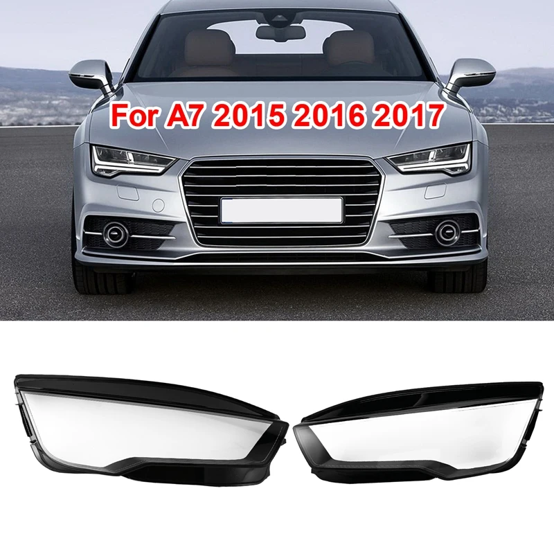 

Для-A7 2015 2016 2017 крышка автомобильной фары прозрачный абажур оболочка стекло для объектива