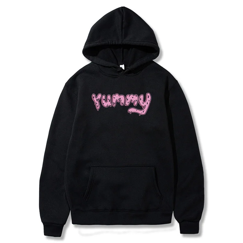 Милый свитер с капюшоном yummy pink мужские женские в стиле хип хоп smile|Мужские