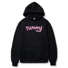 Милый свитер с капюшоном yummy pink мужские, женские в стиле хип-хоп smile