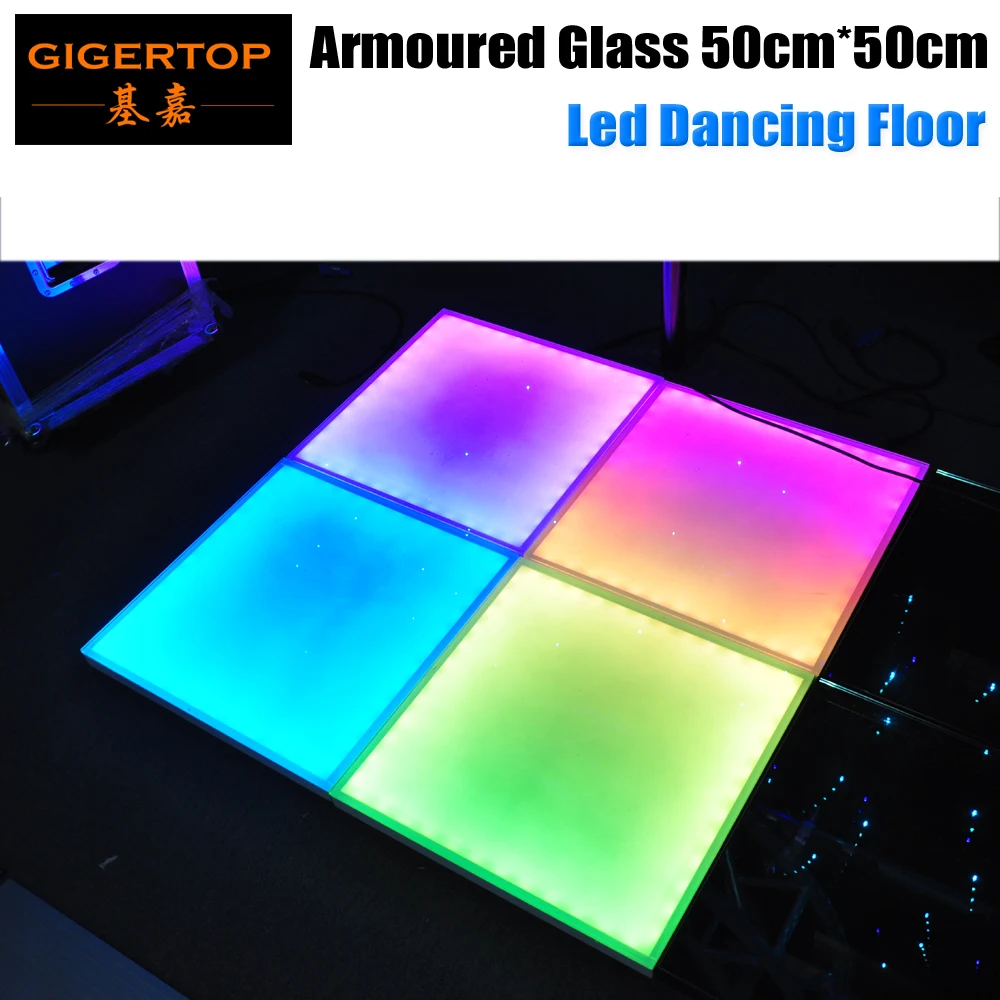 Gigertop RGB 50 см x светодиодный сценический пол КТВ бар закаленное Стекло танцпол