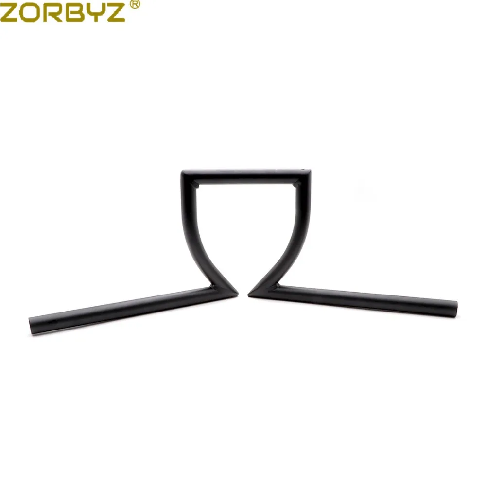 ZORBYZ " 25 мм мотоциклетные металлические черные/хромированные рукоятки Z для Harley Chopper Bobber на заказ