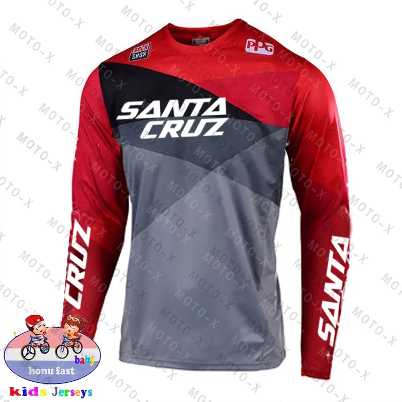 

Футболка для горного велосипеда Santa Cruz Enduro MX Motocross BMX Racing Jersey DH с длинным рукавом велосипедная одежда футболка MTB FOX