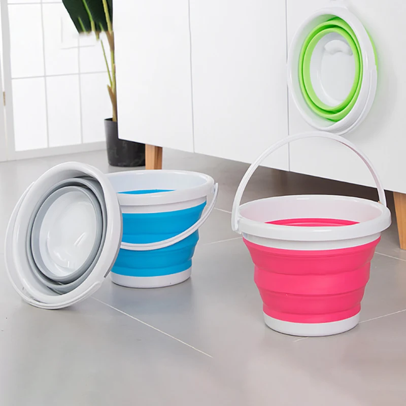 Складное ведро для ванной открытой рыбалки наживка круглая силиконовая