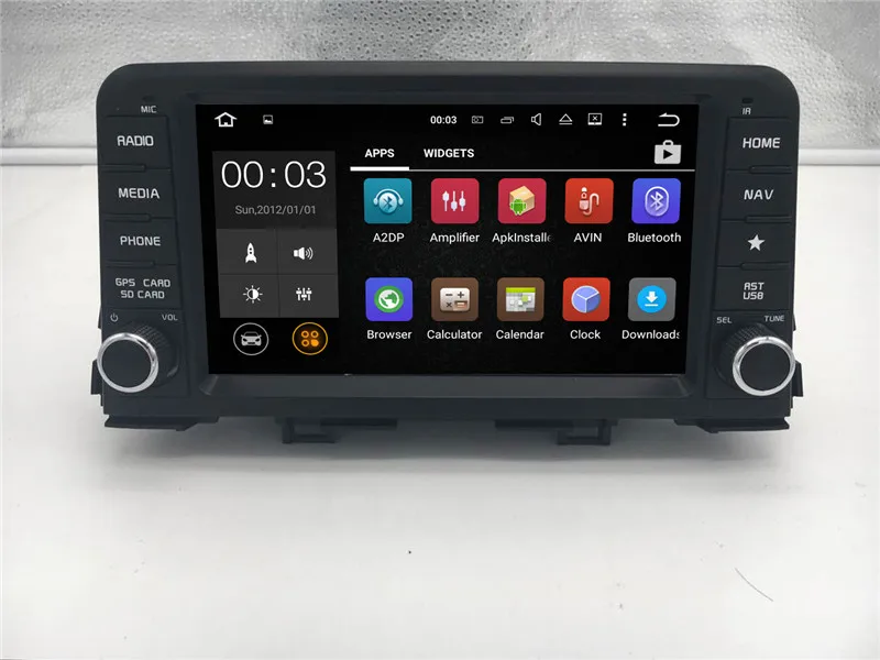 Автомобильный DVD плеер 8 дюймов Android 9 0 GPS для KIA PICANTO MORNING 2017 4 Гб ОЗУ 64 ПЗУ Wi Fi BT