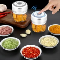 100250ml mini usb wireless electric garlic masher press mincer vegetable chili meat grinder food ginger chopper kitchen tools