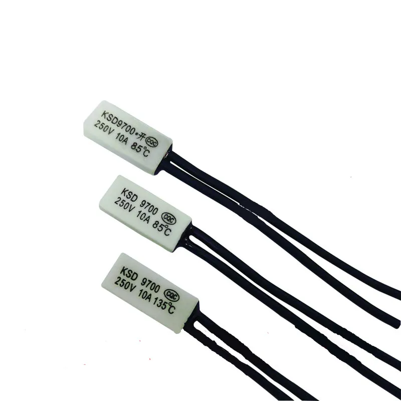 

10 PCS Thermal Switch Ksd9700 Ceramic 70 Degree Normally Closed/Normally Open 10a250v Thermal Protector