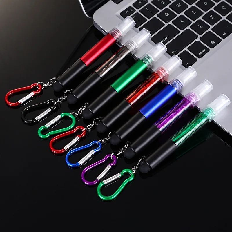 4 в 1 многофункциональная ручка мини-ручка-карабин распыление духов спирта ручки