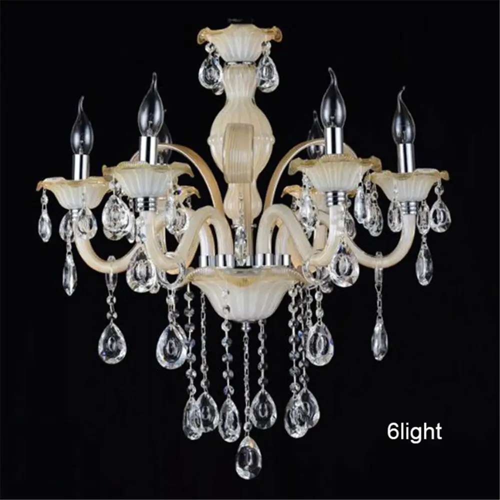 Современные хрустальные люстры K9 декоративные и подвески цвета слоновой кости