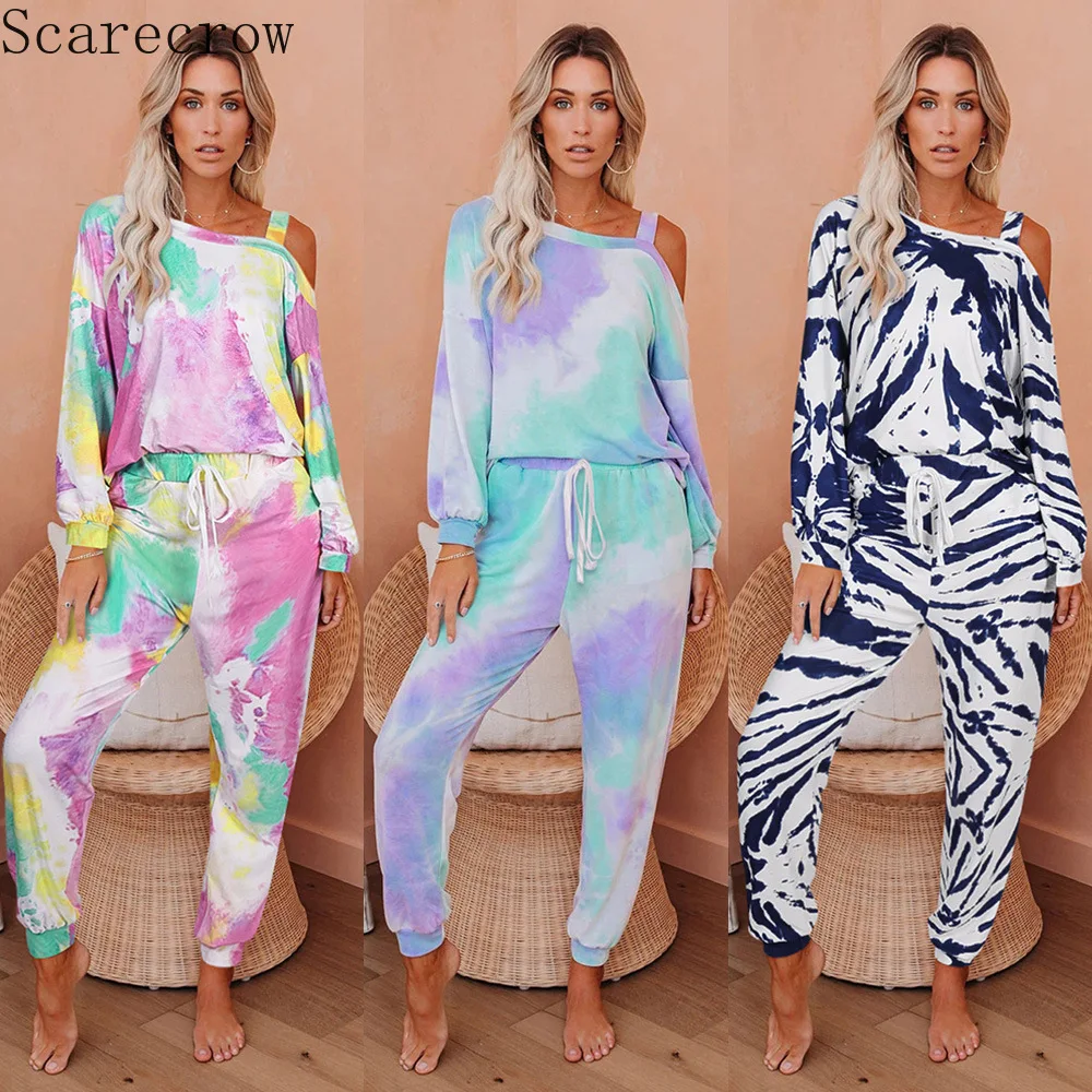 Женский Повседневный костюм SCARECROW свободный комплект из двух предметов с