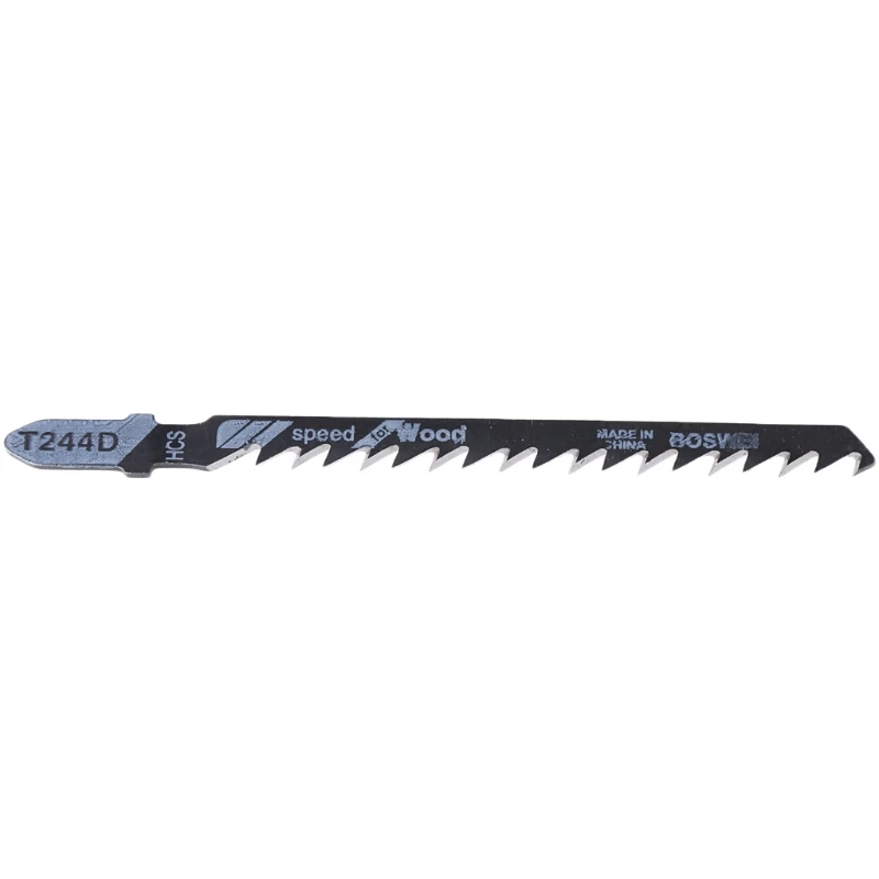 

High Quality 5 Pcs T244D HCS T-Shank Curved Jigsaw Blades Cutting Tool For Wood Fast Cutting