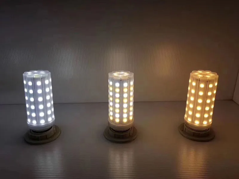 Переход между 3 цветами Светодиодный лампа Кукуруза E26 мощностью 10 Вт 20 24 2835 E27 E14