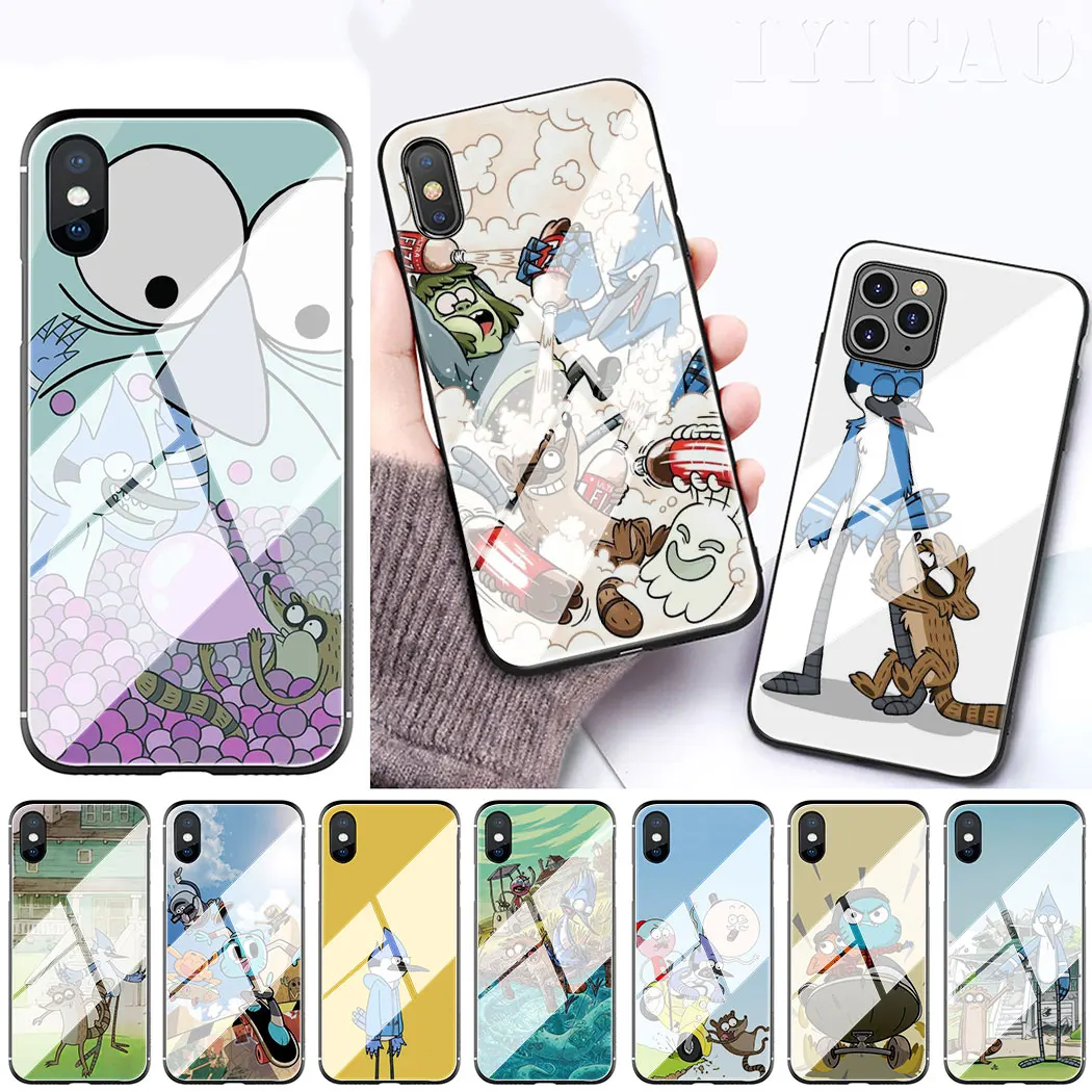 Чехол для телефона IYICAO из закаленного стекла Apple iPhone 11 Pro XS Max XR X 8 7 6S Plus чехол