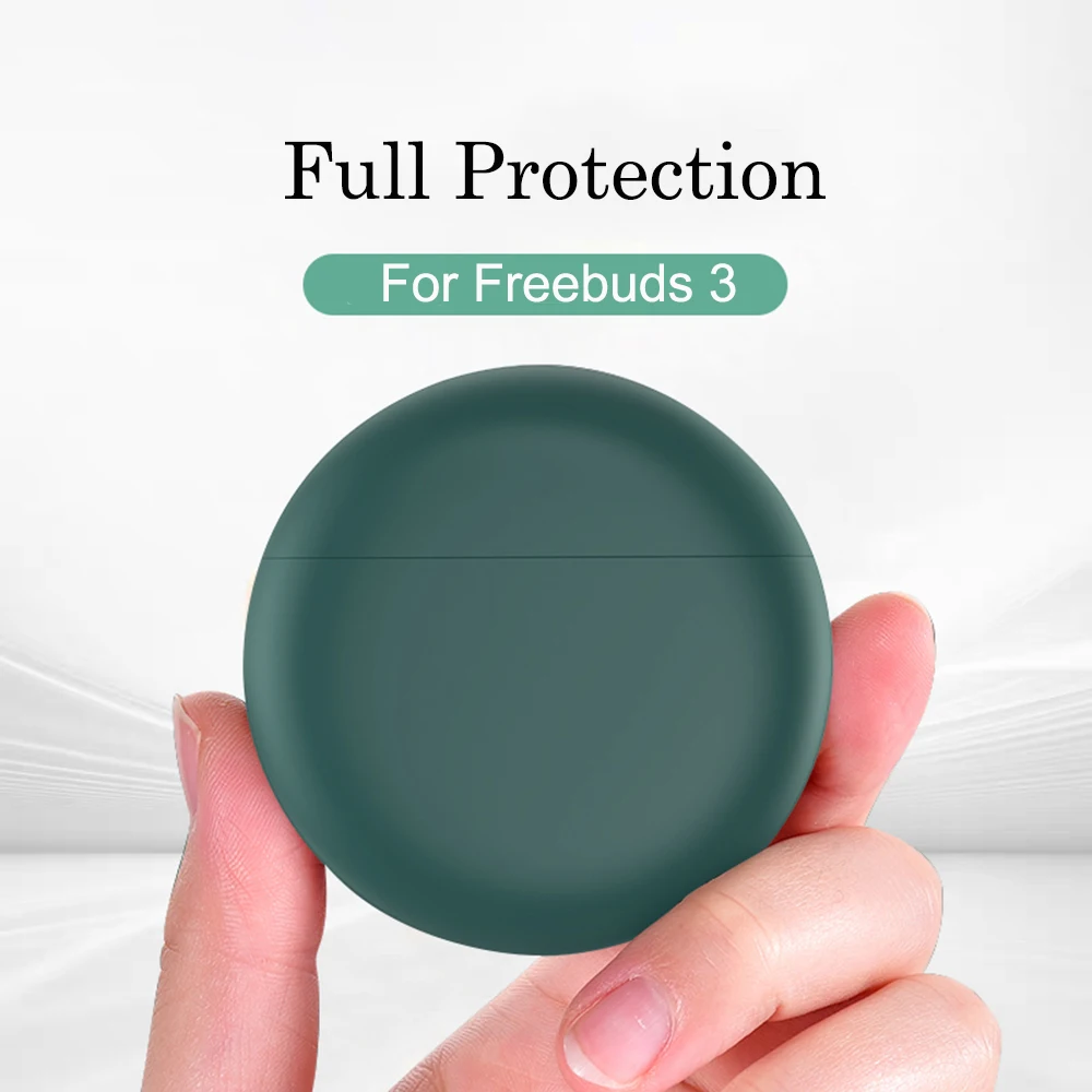 

Конфетного цвета с силиконовым кожи чехол для наушников, беспроводные Bluetooth наушники, защитный чехол аксессуары чехол для Huawei Freebuds 3
