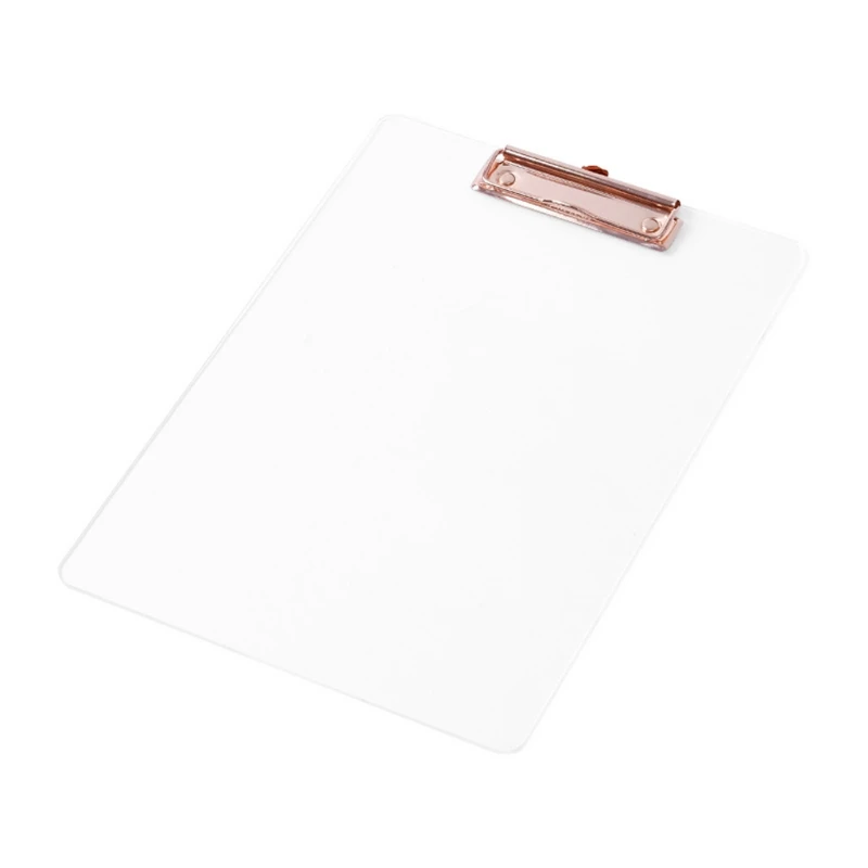 

G5AA Portable A4 File Clipboard with Sturdy Paper Clamp Multifunctional Transparent Vertical File Clipboard for Office School