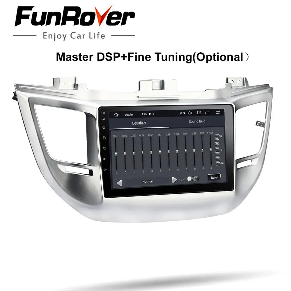 FUNROVER android 9 0 2.5D + IPS Автомобильный dvd плеер для Hyundai Tucson ix35 2015 2016 2017 радио gps Навигация