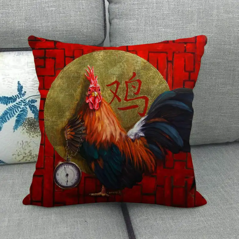 45 см * масляная живопись собаки дизайнерские льняные/Хлопковые наволочки для