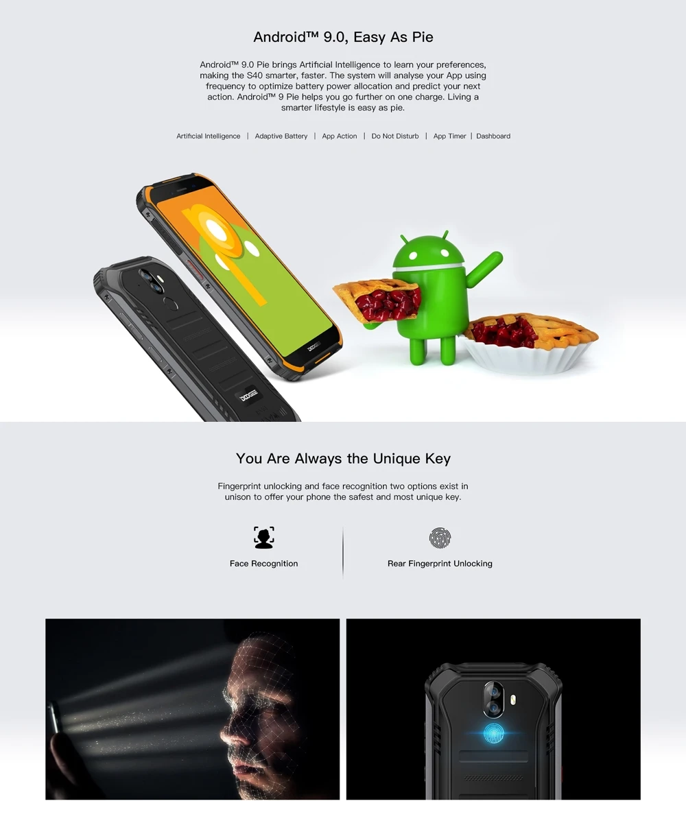 DOOGEE S40 Lite IP68/IP69K прочный телефон Android 9 0 пирог MTK6580 4 ядра 2 Гб Оперативная память 16