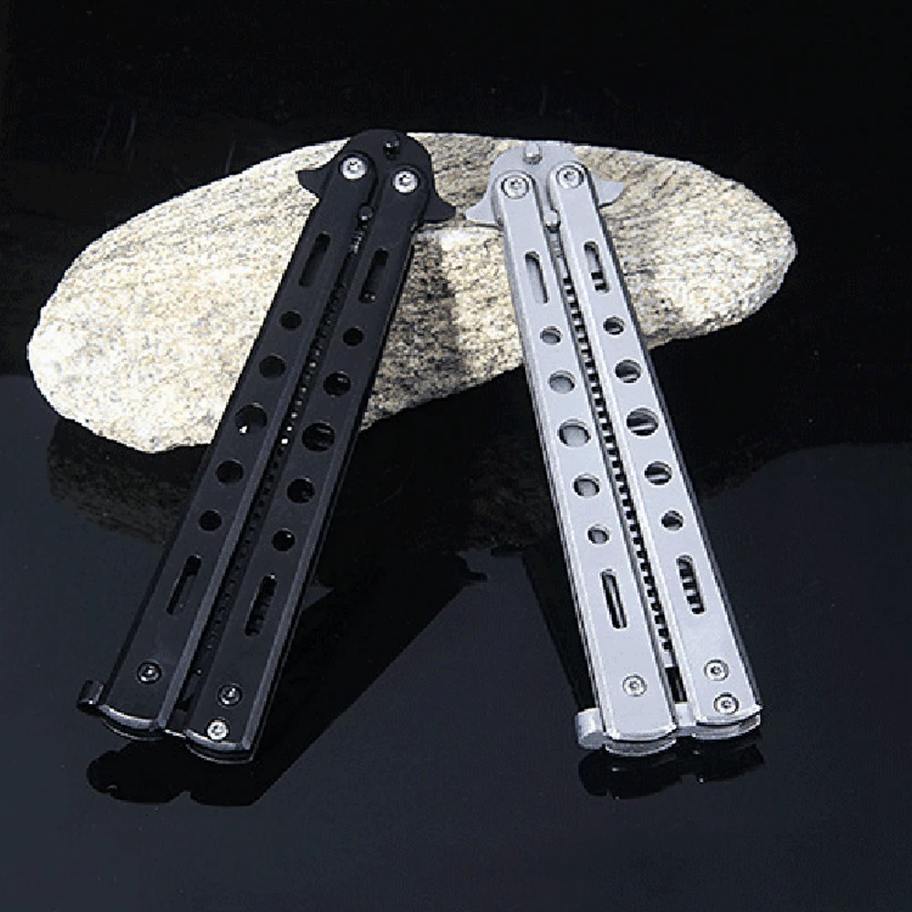 Нож бабочка расческа из нержавеющей стали Складная Расческа для тренировок