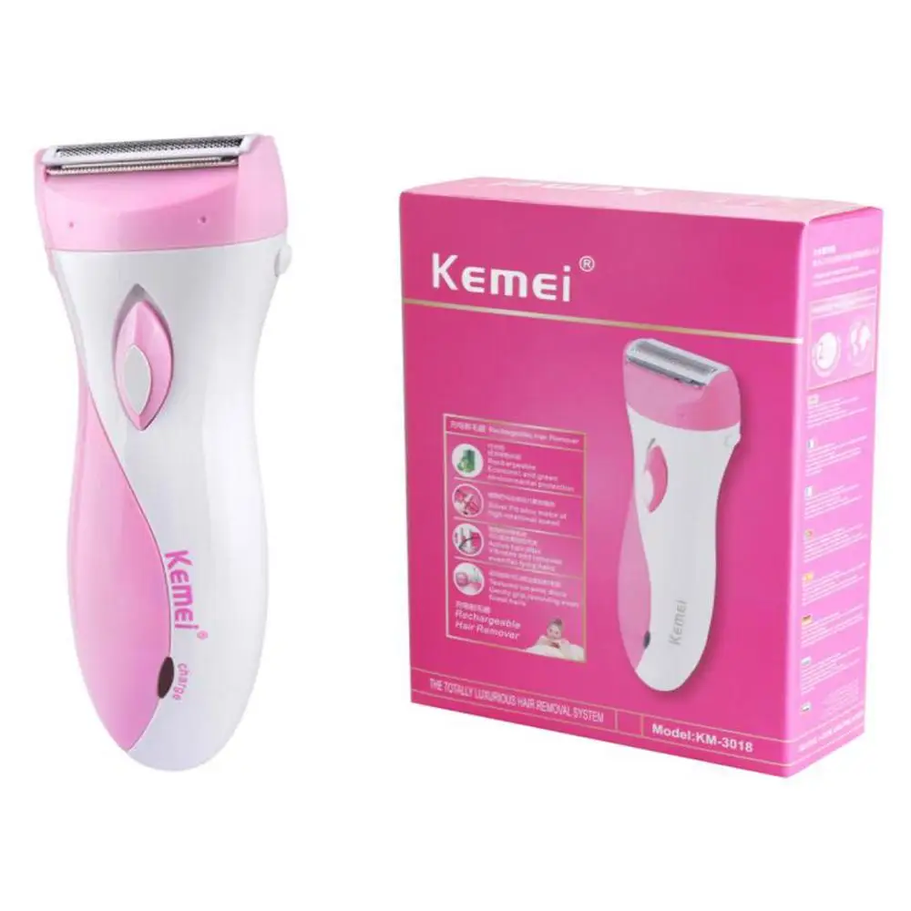 

KEMEI KM-3018 Rechargeable Body Epilator Electric Lady Women Shaver Razor Hair Remover Removal Depilation Machine Beuaty Tools