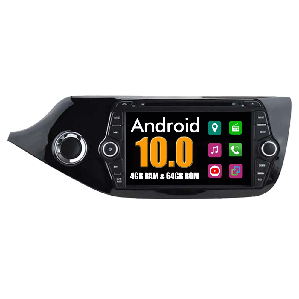 Автомобильный DVD плеер RoverOne для Kia Ceed 2013 2014 2015 2016 Android 9 0 Авторадио стерео GPS