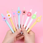 Корейская популярная гелевая ручка с маленькими маргаритками, милые цветы, кавайные школьные канцелярские принадлежности для девочек, подарки, Офисная ручка для подписи