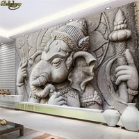 beibehang custom photo wallpaper mural indian god elephant tv background wall papers home decor papel de parede 3d wall paper