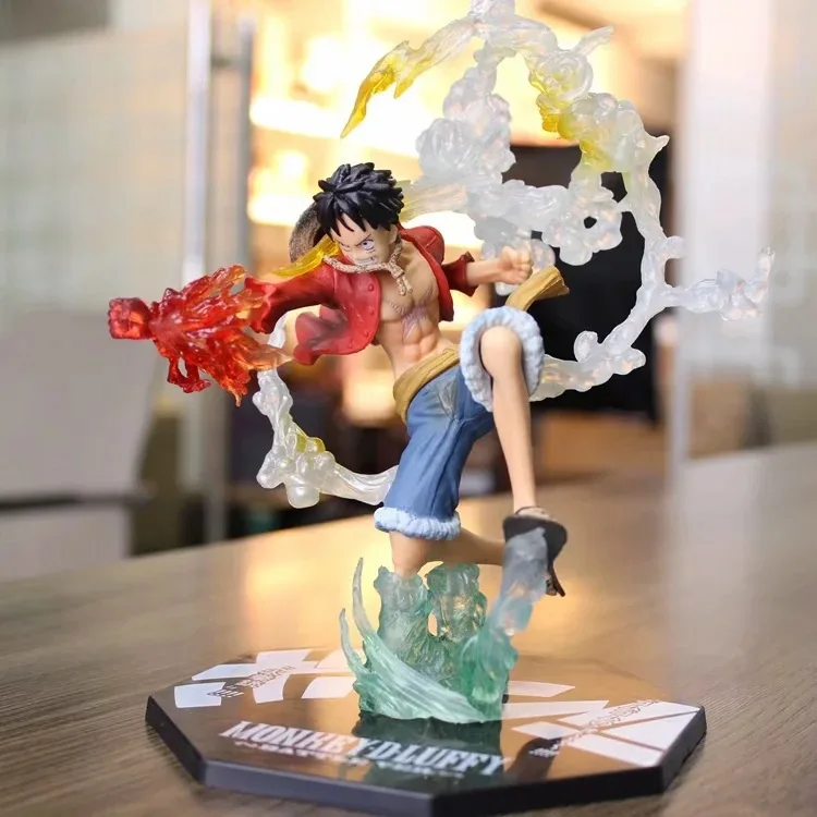 One Piece Monkey D Luffy Zero Fire кулак ПВХ экшн-фигурка 200 мм Аниме фигурка модели игрушки |
