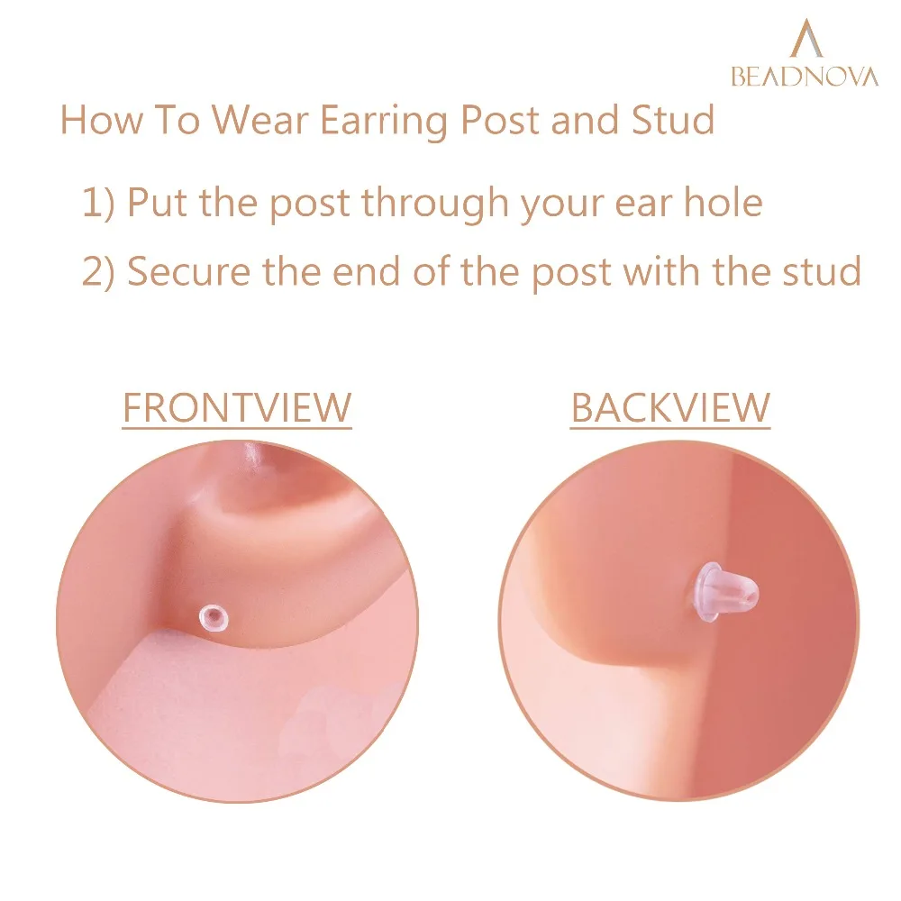 Clear Invisible Earrings For Sports Earring Hole Saver Work Plastic Ear Plug (500 pairs) | Украшения и аксессуары