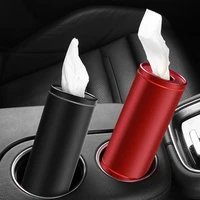 creative car tissue box metal paper towel tube auto tissue paper holder case car home for girls car interior accessories