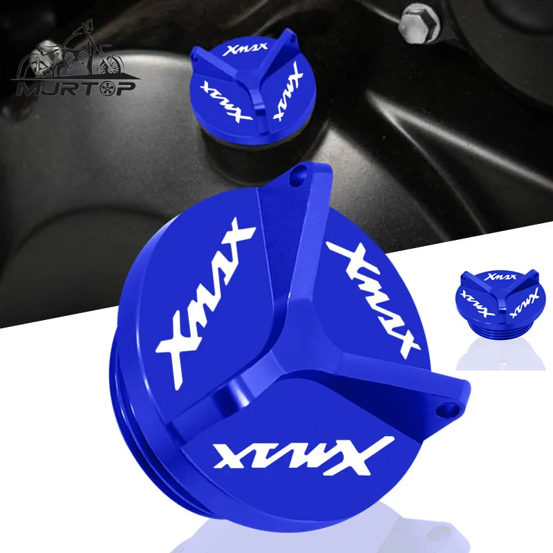 

Oil Plug Cover FOR YAMAHA XMAX250 X-MAX300 XMAX 250 300 2017-2021 CNC Motorcycle Engine Oil Filler Cup Plug Nut Cover Cap Screw