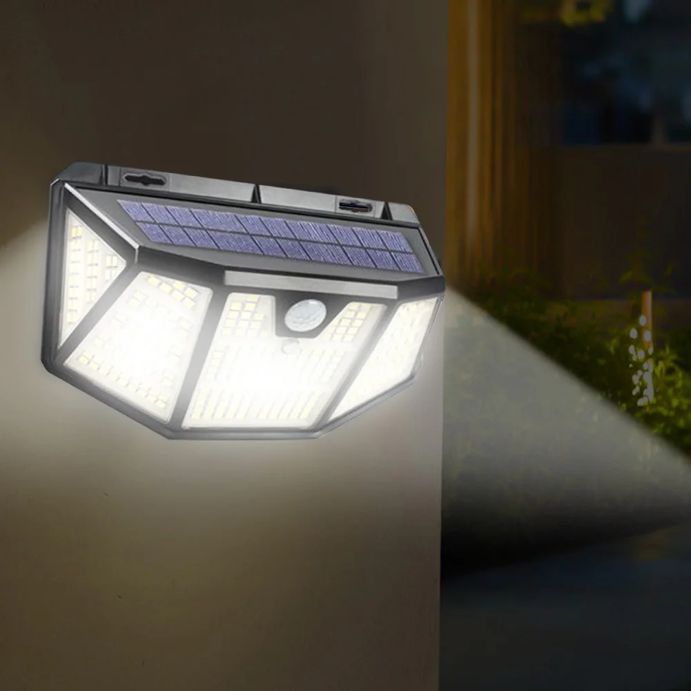 

310LED ABS+PC Waterproof Solar Wall Lamp Outdoor Wide Angle Motion Sensor Lighting Control Intelligence Identify Day Night