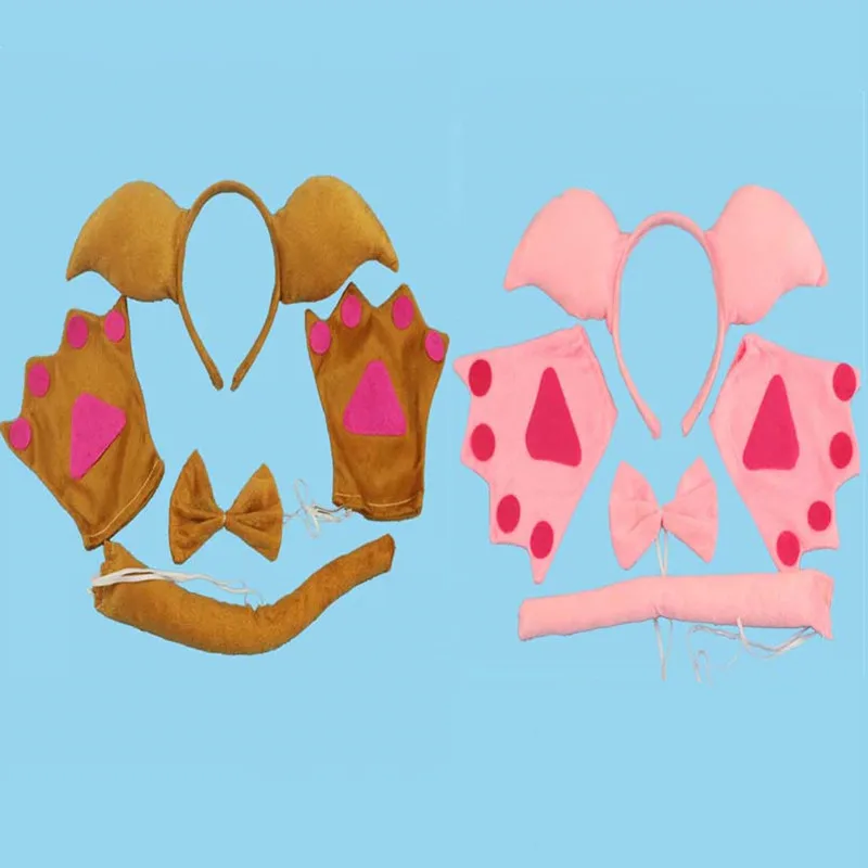 Женский галстук бабочка перчатки в виде когтей аксессуары для косплея животных