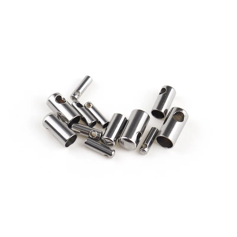 20 шт./лот 316L наконечник из нержавеющей стали с застежкой соединитель подходит для