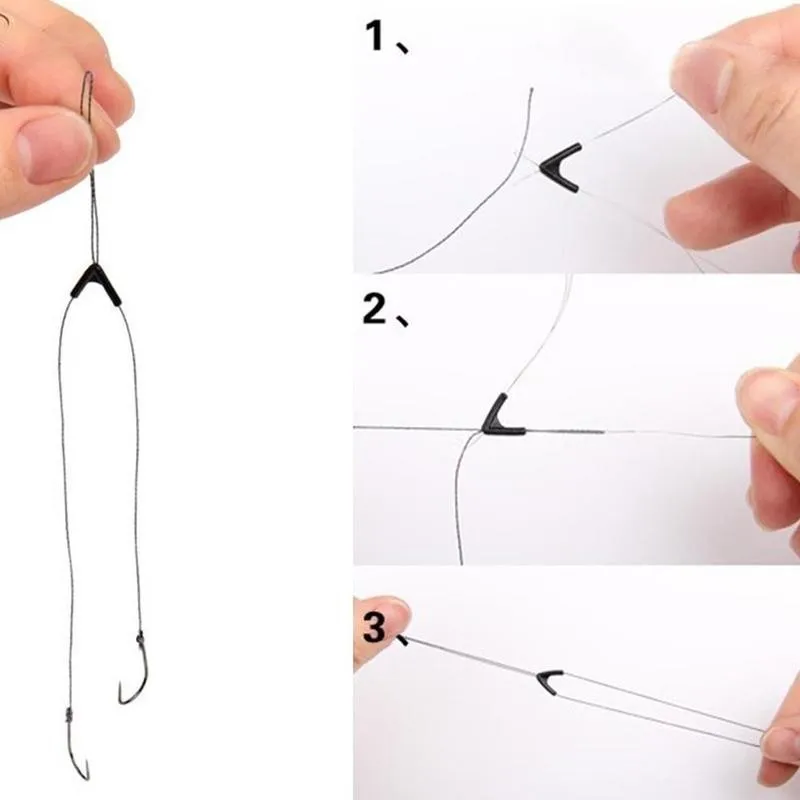 50 шт. регулируемые двойные крючки для рыбалки | Спорт и развлечения