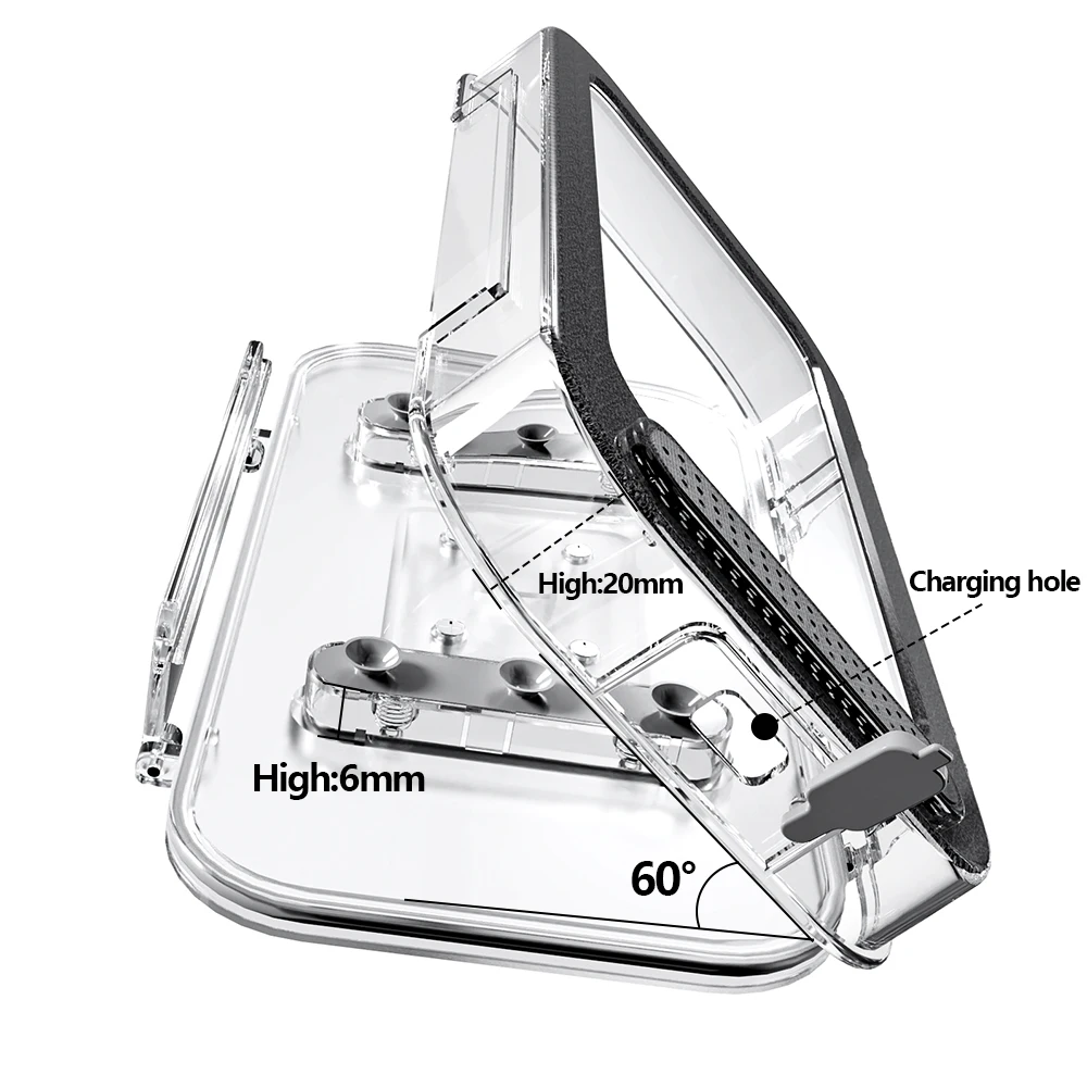 home wall waterproof mobile phone box self adhesive holder touch screen bathroom phone shell shower sealing storage box free global shipping