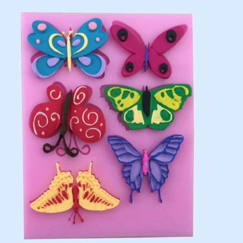 3D Силиконовая форма в виде бабочки дизайнер сделай сам ручная работа шоколадный