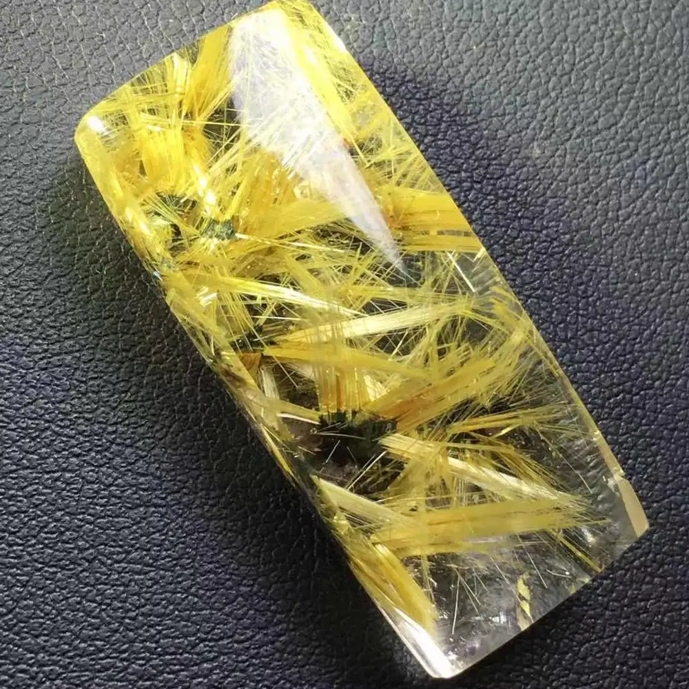 Сертификат натуральный Золотой рутилированный кварцевый цветок богатая