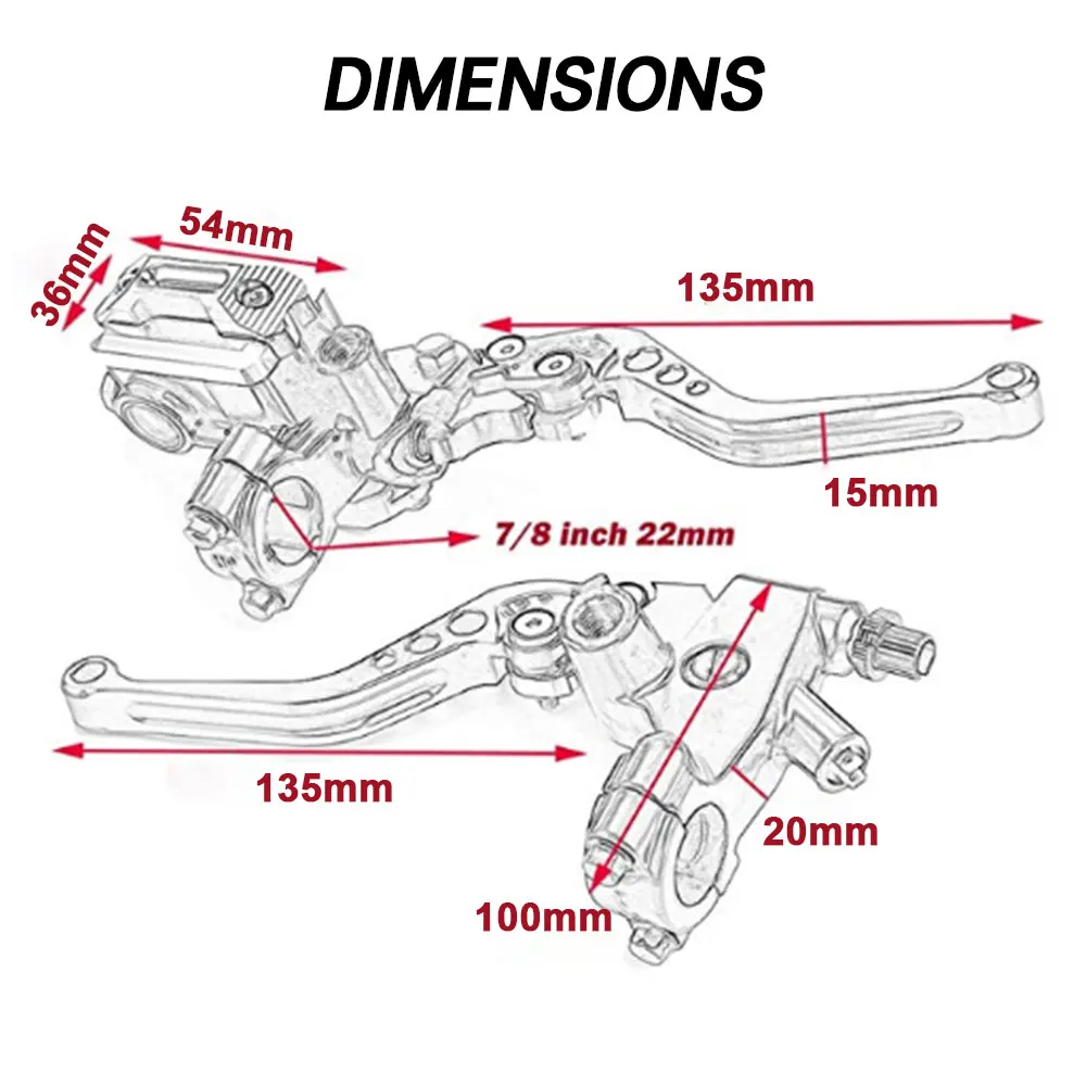 Рычаг насоса сцепления рычаг мотоцикла Гидравлический Главный цилиндр