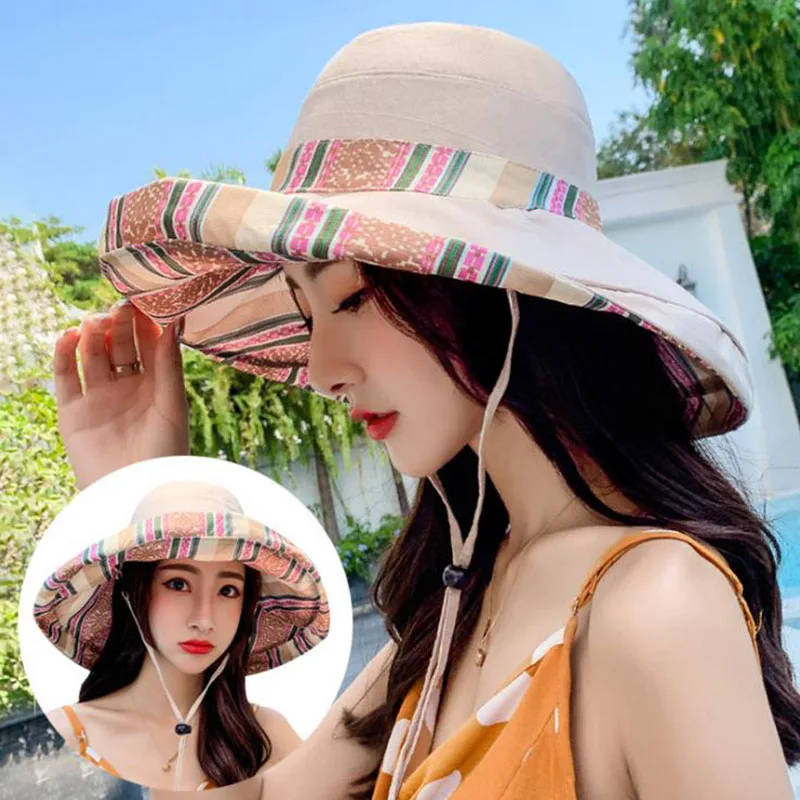 Новинка 2020 шляпа от солнца с широкими полями в рыбацком стиле летняя женская