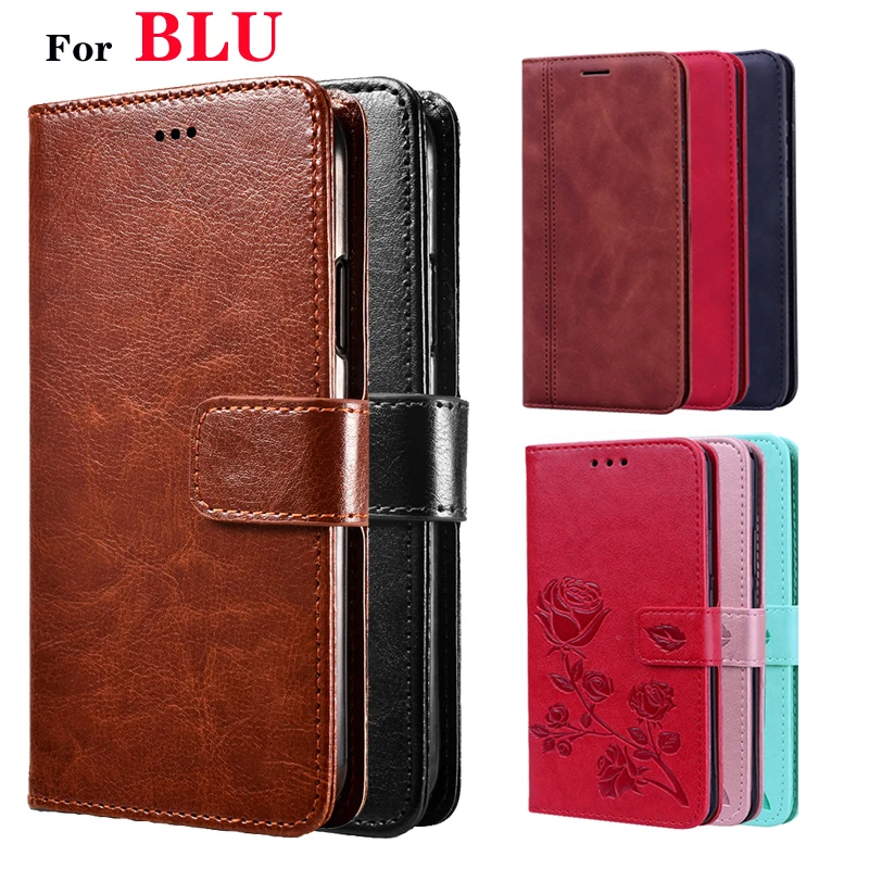 

PU Leather Case For BLU C5 Plus C5L 2019 Flip Selfie Stand Cover For BLU C6 C6L Premium Wallet Funda Coque Cases