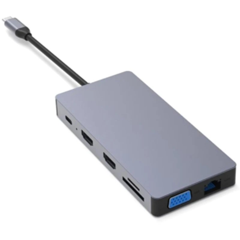 

Двойная док-станция USB Type C для Pro с 4K HDMI USB C USB3.0 SD/Micro SD кардридером