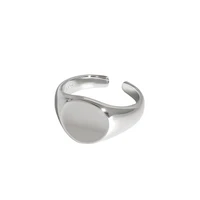 sterling silver 925 geometric rings minimalist gold trendy for women adjustable ring joyas de plata mujer 2021 trend jewelry