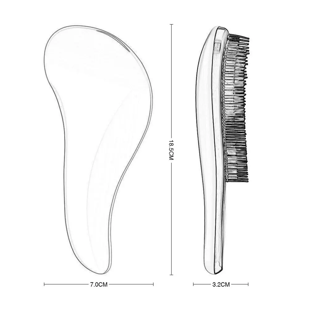 1 шт. волшебная Антистатическая щетка для волос профессиональные ручек